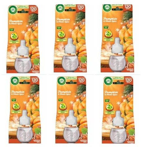 Air Wick Pumpkin & Winter Spice Refill für elektrische Lufterfrischer 6 x 19ml