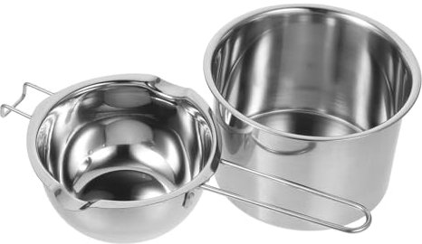 GRIRIW Melting Pot for Candle Chocolate Double Boiler Stainless Steel Bowl for Home Kitchen