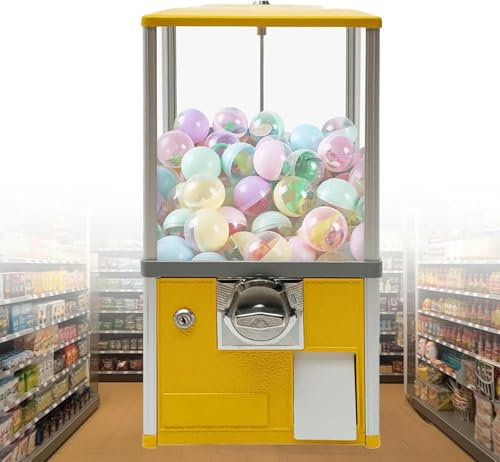 LYJYUJIE Distributeur Automatique Commercial, Distributeur Sucré Qui Fonctionne avec des Pièces De Monnaie, Le Distributeur De Prix, des Capsules Rondes Commerciales pour Les Gadgets ~ /