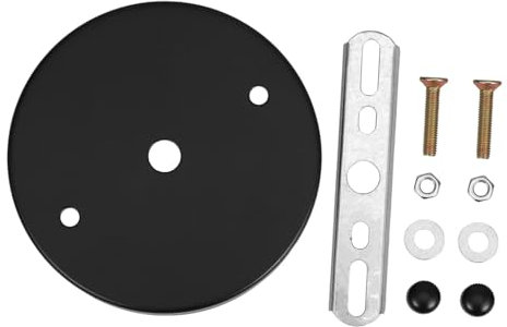 jojofuny 3sätze Schwarzer Lampenhalter Deckenplatte Kit Vintage Chandelier Zubehör Für Einfache Montage Und Stilvolle Raumgestaltung Montageplatte Und Schraubenzubehör Für