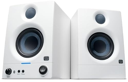 PreSonus Eris 3.5 Gen 2 Studio Monitor Desktop Speakers, Pair, 3.5-inch, 50W, Ideal for Home Multimedia, Gaming and Music Production, White
