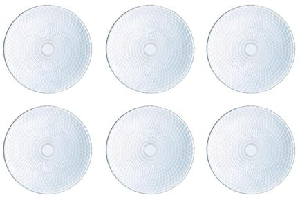 Luminarc Pampille Turquesa 6 Plato Llano Vidrio Apto Microondas Apto Frigorífico Reciclable