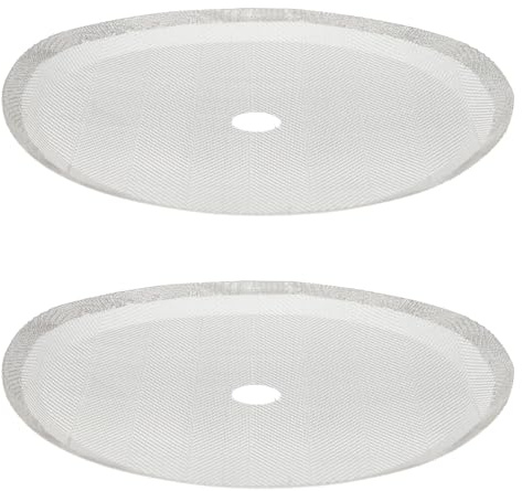 Toyvian 2 pièces Lot de Filtres de Rechange Acier Inoxydable pour Cafetière à Piston Tamis Mailles Fines Réutilisables Filtre Mesh pour Café et Thé Compatible Machines Café Anti-rouille