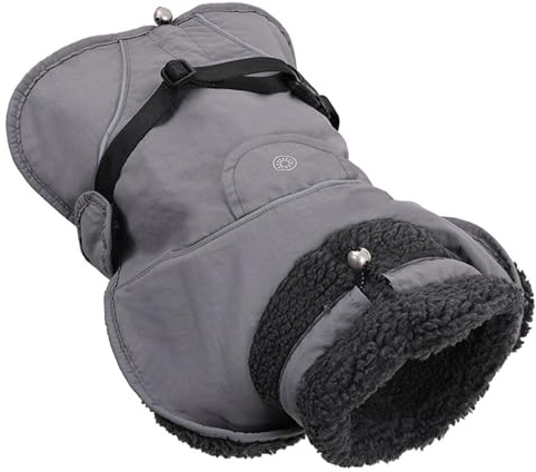 JDNH Wasserabweisende Hunde-Winterweste mit reflektierendem Rand und Schnallen, Schneekleidung, Polyestermantel, kaltes Wetter