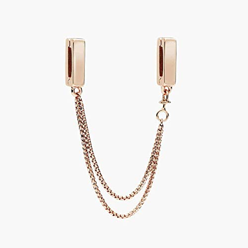 PANDOCCI 2018 herbst rose gold 925 silber reflexionen schwimm Sicherheitskette DIY Passt für Ursprüngliche Pandora armbänder charme modeschmuck