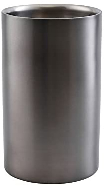 House Doctor Weinkühler, Grunge, Gunmetal-Grau, h: 19.75 cm, Dm: 12 cm