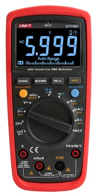 Uni-T Mie0361 UT139S Compteur Universel, Noir/Rouge, 17,5 x 8,1 x 4,8 cm