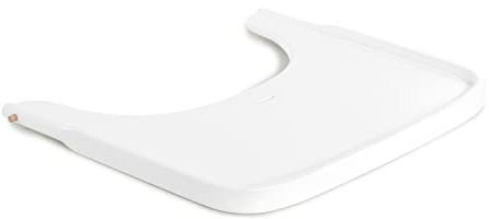 hauck Alpha Wooden Tray, White - Tray for Alpha+ Wooden Highchair, FSC® Certified Beech Wood, 6 Months+, Easy to Clean, Raised Edge