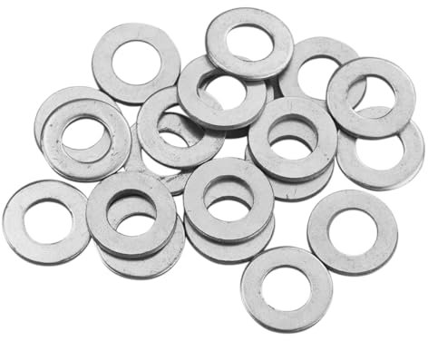 Rondelle M8 in metallo, rondelle piatte M8 x 15 mm (spessore 1,5 mm), rondelle M8 in acciaio inox, rondelle rotonde piatte per viti e bulloni (confezione da 20 pezzi)