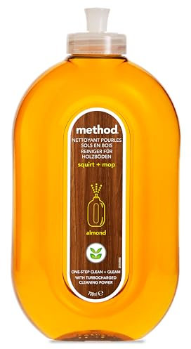 Method Nettoyant Sol, Nettoie et Élimine les Taches sur les Parquets et Sols En Bois, Parfum Amande, Bouteille de 739ml