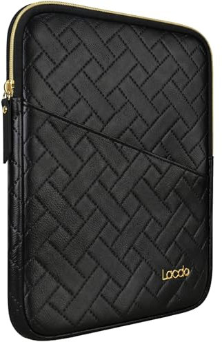 Lacdo Tablet Tasche für 13 Zoll iPad Pro M5 M4 2025-2024, 13 Zoll Neu iPad Air M3 M2 2025-2024, 12.9 Zoll iPad Pro 6 5 4 3 2022-2018 mit Magic Keyboard und Smart Keyboard Folio, Elegantes Schwarz