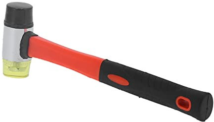 Rubber Mallet, Small Double Faced Soft Fiberglass Handle Hammer Mallet Hammer Soft Face Mallet Rubber Mallet Hammer for Flooring Installation