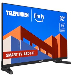 Telefunken 32FTV825, 32 Pulgadas HD, Smart TV Fire OS, HDR10, Alexa Integrado, Control por Voz, Dolby Audio, Apple AirPlay, Bluetooth