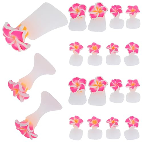 VILLCASE 3 Stück Zehenspreizer aus Silikon für Damen Flexible Zehentrenner zur Pediküre und Nagelkunst Komfortabel für Nagellack und Fußpflege zu Hause und Studio
