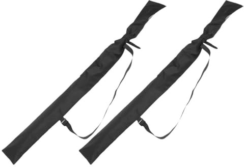 Ciieeo 2pcs Japanese Sword Storage Bag Set 136cm Black Thick Protective Carry Pouch for Bamboo Shinai, Wooden Swords and Katanas Outdoor Storage and Transport
