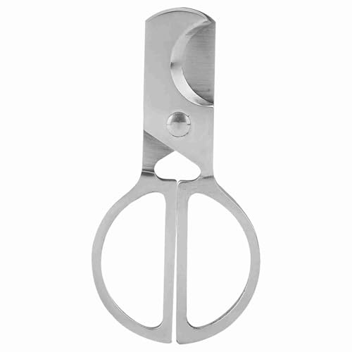 LIYJTK Coupe-Cigare de Poche à Double Lame en Acier Inoxydable, Ciseaux, Haute précision, Coupe Lisse, Portable, Argent 420, Acier Inoxydable pour Une Utilisation Pratique