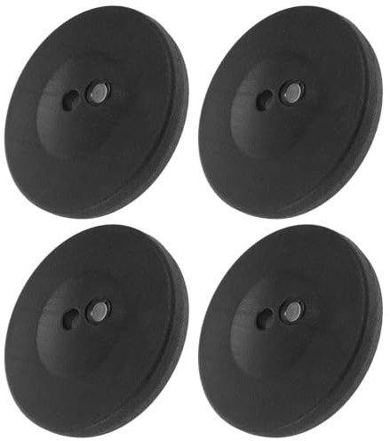 SHINEOFI Base Rotonda Riempibile Sacca D’acqua per Peso di Ancoraggio Palloncini, 4 Pezzi Diametro 21 Cm Altezza 3,5 Cm, Stabilizzatore per Colonne e Fondali Decorativi, Uso Interno