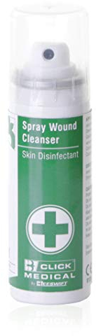 Click Medical CM0379 Wound Cleanser Skin Disinfectant First Aid Aerosol 70ml