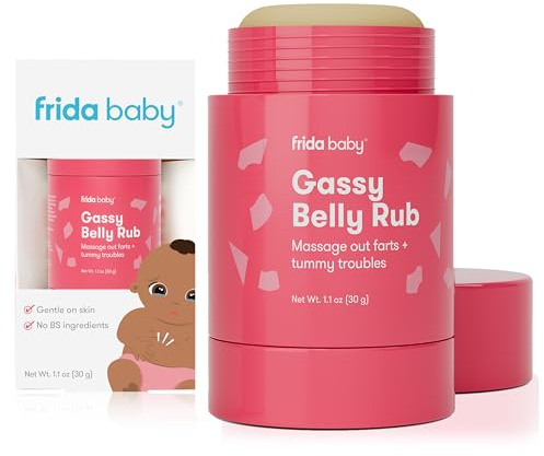 Frida Baby Gassy Belly Rub | Infant Gas Relief | Baby Gas Relief Rub for Belly Massages Made with Natural Oils
