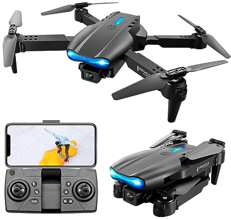 Faltbare -RC-Drohne, Hindernisvermeidung, Quadrocopter, HD-Dual-Kamera, 4k-Luftaufnahmen, RC-Flugzeuge, Unterstützende WLAN-App, Geschenke für Kinder und Erwachsene
