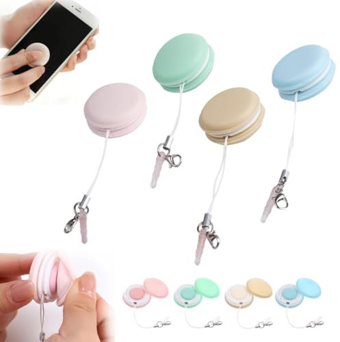 Limpiador De Pantalla De Teléfono Móvil Macaron 2023 Limpiador De Pantalla 3 En 1 Colorido Macaron Colgante Creativo Para Limpiar La Pantalla Del Limpiadores De Pantalla Limpie Móvil/PC/TV ( Size : 4p