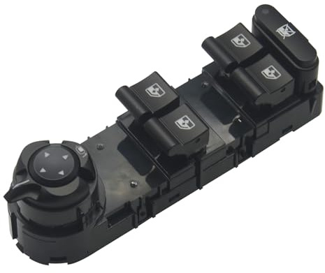 Arotzelox Interruptor elevalunas, Pulsador Interruptor de Puerta para R-m-o Giulietta 940 2010-2019 156106392, Interruptor de Control Elevalunas Eléctricos, Ventana con Función Plegable