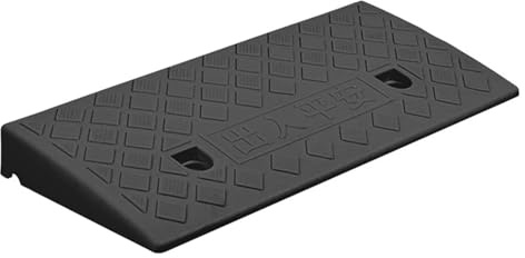 Rampe de Trottoir, Rampe de Porte Seuil Rampe Marchepied Pente Irrégulière Pente de Vélo Bosse Vélo Pente Antidérapante Hauteur 3-13 cm Largeur 13/22/27 cm(Black,49 * 27 * 13cm)