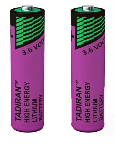 'Tadiran AA 3.6V 2200mAh Lithium Battery Li-SOCL₂ Non-Rechargeable Battery SL-760 LS14500 TL-5903 SL-360 for Water Electricity Meter Gas PLC Facility Equipment Spare Generic Battery (2 Batteries)