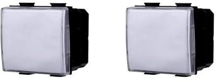 Pulsante portanome 2P compatibile Bticino Matix colore bianco