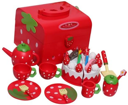 Amagogo Juego de té para niños para niñas pequeñas, Juego de té de con teteras, Tazas de té, Platos de Juego, Juguete de Princesa
