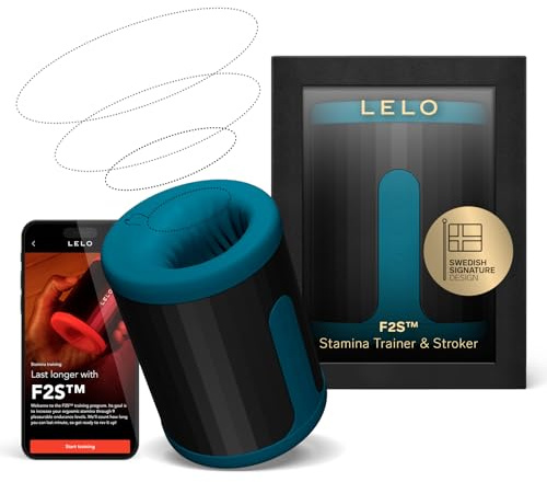 LELO F2S Trainer e Stimolatore di Durata Maschile, Masturbatore per Uomo con App Bluetooth, 14 Modalità di Piacere e Modalità Interattiva IA, Toys Sessuali per Uomini (Teal)