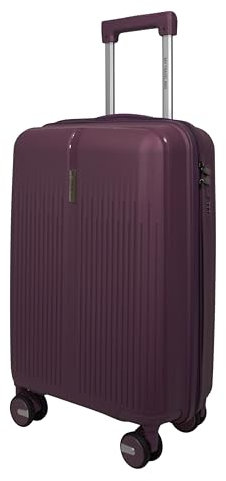 MY TRAVEL BAG Hartschalen-Koffer Trolley Reisekoffer (Handgepäck-Mittel-Groß-Set) 4 Doppel-Rollen (Lila, Handgepäck (56cm))