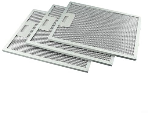 3 filtros de metal de aluminio para campanas extractoras, 310 x 250 x 9 mm, optimizan el flujo de aire y la filtración