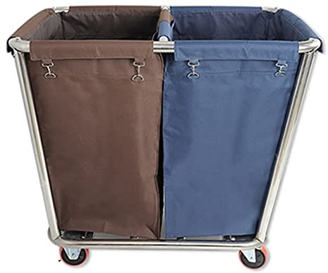 VNNHGB Professioneller Servicewagen, rollender Wäschewagen zum Sortieren von trockener und Nasser Wäsche, robuster gewerblicher Wäschewagen für Garagen/Hotels/Clubs