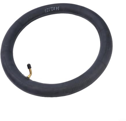 TDCuizent Ensemble de chambres à air pour vélo 14 x 2,125 en caoutchouc avec tige de valve coudée. Accessoire de remplacement pour roue de vélo électrique ou trottinette. Utilisation sur terrain privé