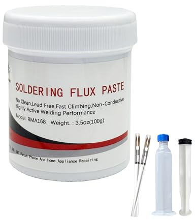 Rosin Paste Flux, No Clean Lead Free Rosin Soldering Paste for Phone Board Repair, Electric Soldering, PCB and BGA 3.5oz 100GR/Bottle with RoHS and Halogen Free