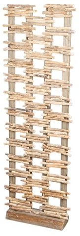 GILDE Escenario de Madera en Relieve, Color Natural, 115 cm de Alto x 38 cm de Ancho, Producto Natural, Las Medidas varían