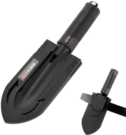 Gwtdtoad di sopravvivenza – strumento portatile per campeggio e sopravvivenza, pala multifunzione – per autodifesa, caccia, escursioni, backpacking, esplorazione, giardinaggio e