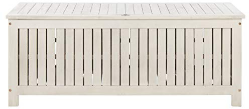 Safavieh Outdoor Abri White Wash Cushion Storage Box