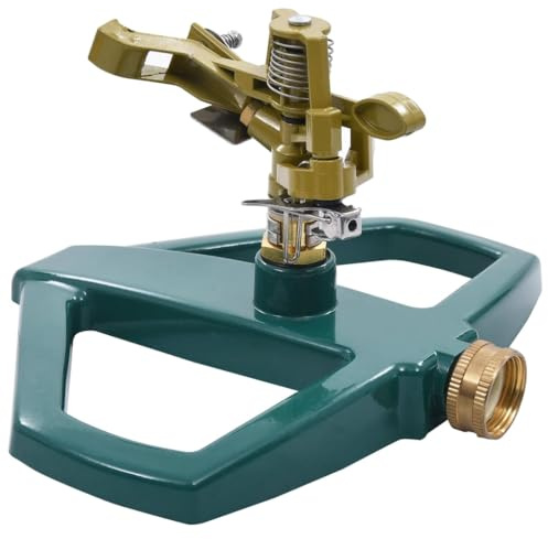 VidaXL Sprinkler, drehbar, Metall, Grün, 21 x 22 x 13 cm