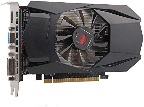 Graphics Card, HD7670 1GB 128bit DDR5 Gaming Graphics Card Video Card, with PCI Express 3.0 graphics card slot, 480 stream processor unit, Black