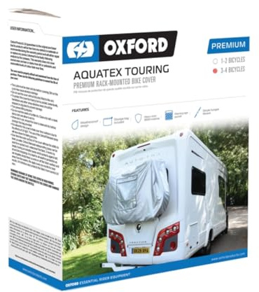 Oxford Products Aquatex Housse de protection étanche pour 3 à 4 vélos pour camping-car