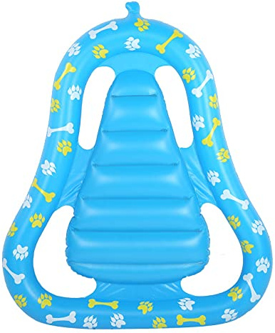 Pet Pool Float, Tragend 80 Kg Pet Inflatable Floating Row PVC Verdicken Sommer Dog Pool Float Haustiere Wasser Spaß Werkzeuge