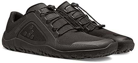 VIVOBAREFOOT Primus Trail II FG, Mens Recycled Off-Road Shoe with Barefoot Firm Ground Sole Obsidian