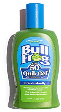 Bullfrog Quik Gel Sunscreen SPF 50 | Oxybenzone & Octinoxate Free | Broad Spectrum Moisturizing UVA/UVB, 5oz…
