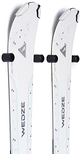 Arkorus (8 PEZZI) Supporto da Parete per Sci, Rack Verticale Moderno, Clip di Fissaggio per Riporre, Appendere, Esporre gli Sci Senza Danneggiarli, Organizzatore Salvaspazio per Attrezzatura da Sci