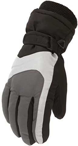 kinderhandschuhe 1 jahr Skating Outdoor Größe Winddichter Ski M/L Kinder Snowboarding Winter Warme Schneehandschuhe Mädchen Jungen Kinderhandschuhe & Fäustlinge fingerhandschuhe mit kappe (a-Grey, L)