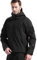FREE SOLDIER Herren Winterjacke Military Softshell Jacken Outdoor Fleecefutter Winddichte Wasserdichte Jacke mit Kapuze Warme Taktische Jacken mit Mehreren Taschen für Jagdausflüge (Schwarz,2XL)