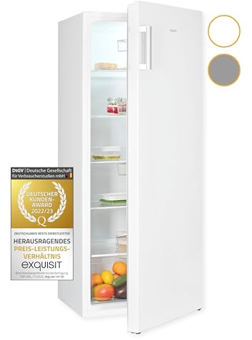 Exquisit Vollraumkühlschrank KS320-V-H-010E weiss | Kühlschrank ohne Gefrierfach freistehend 242 L Volumen | Vollraumkühlschrank ohne Gefrierfach