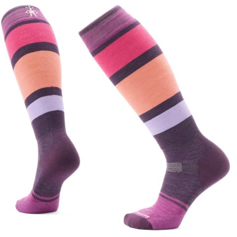 Smartwool Womens Snowboard Targeted Cushion Over The Calf Socks Purple Iris Small